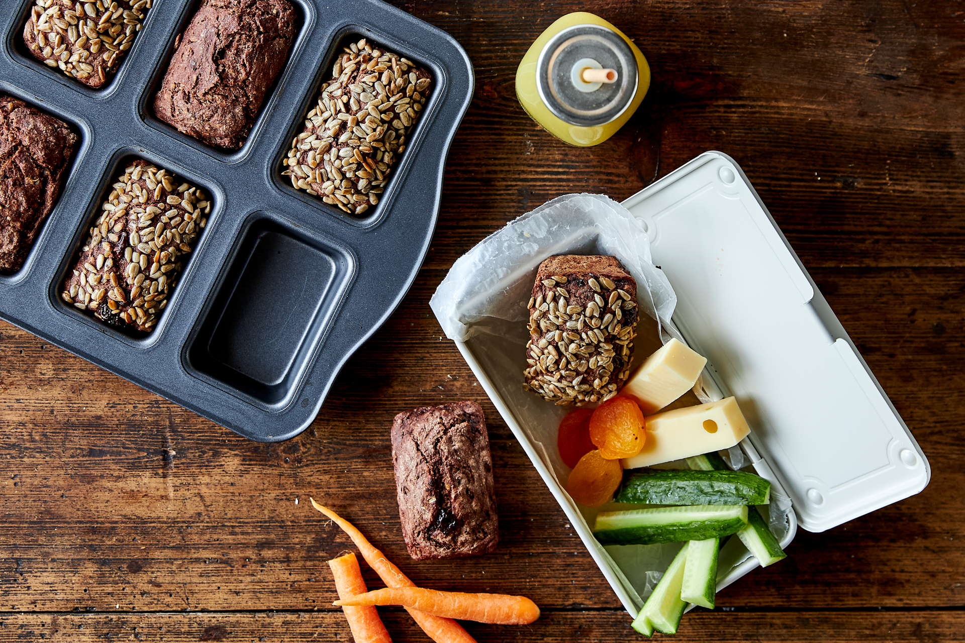 Lítil rúgbrauð með kakói